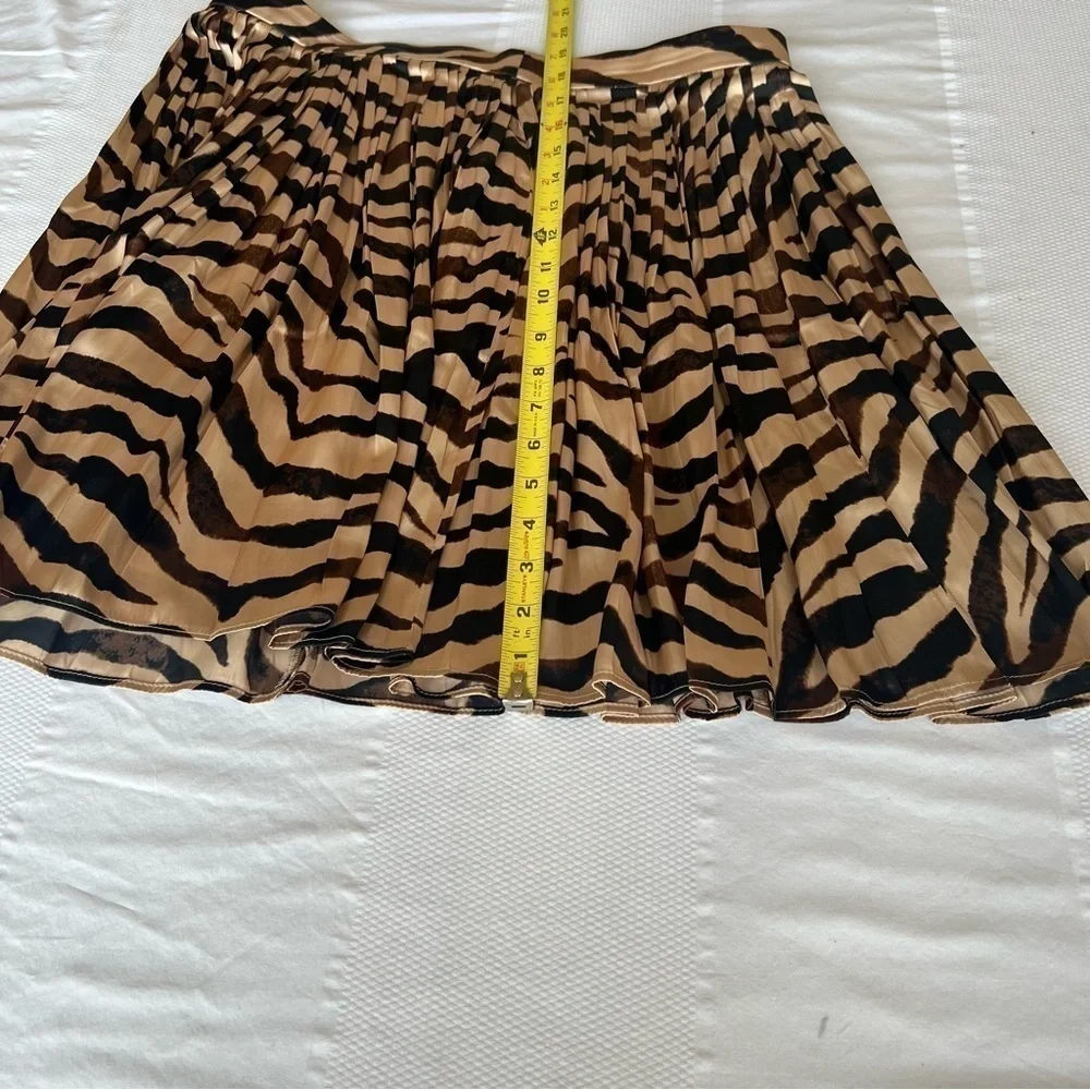 J. Crew Silky Animal Print Mini Skirt in Size 12